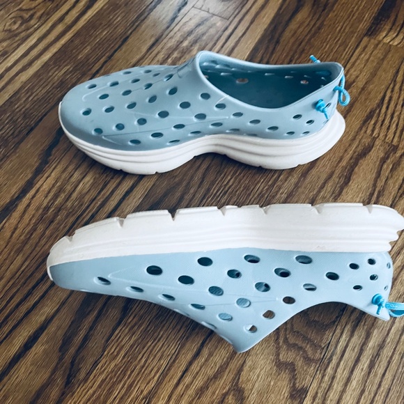 Kane Revive Shoes Sky Blue Active Recovery Vented Rubber Slip M 10 W 12 - Picture 5 of 6